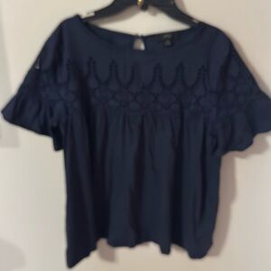 JCrew eyelet tshirt
